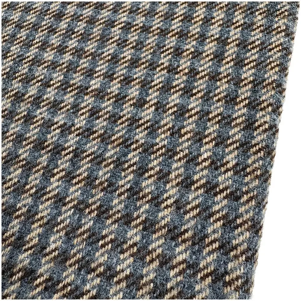Pierre Cardin VTG Padfolio Notepad Folio Made Italy Houndstooth Brown 9.5